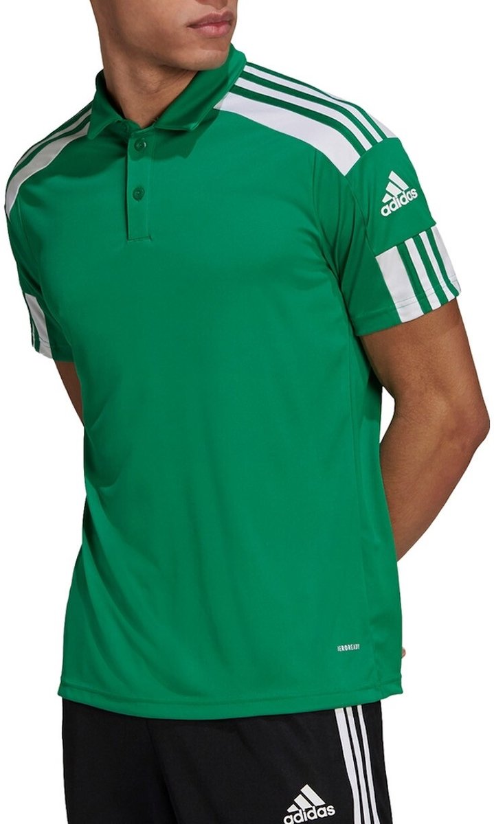 adidas - Squadra 21 Polo - Groen Sportshirt - S - Groen