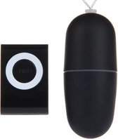 Vibrerend Ei met Afstandsbediening - Draagbare Vibrator met Afstandsbediening - Waterdicht [Zwart]