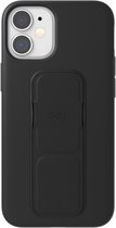 CLCKR Gripcase Minimal PU en TPU hoesje voor iPhone 12 mini - zwart