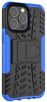 Peachy Shockproof TPU met stevig hoesje voor iPhone 13 Pro - blauw en zwart