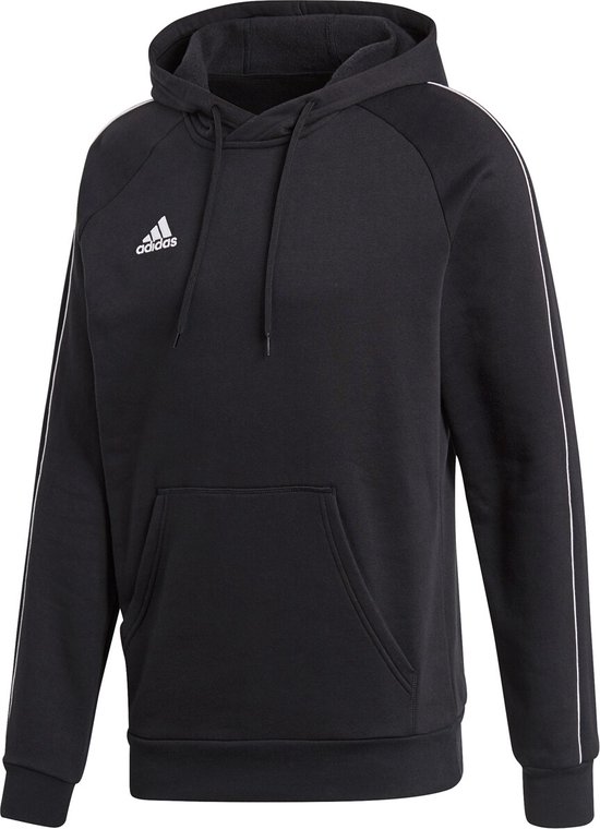 adidas Core 18 Hooded Sweater  Sporttrui casual - Maat L  - Mannen - zwart