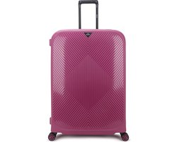 Decent Axiss-Fix Spinner TSA Reiskoffer vaste sluiting 110 liter - Grote maat koffer 78 × 54 × 33 - Reiskoffer met wielen - Lichtgewicht koffer - Lavendel/Paars