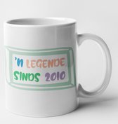 Verjaardag mok 'n legende sinds 2010