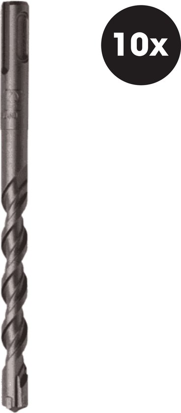 Marteau perforateur SDS Plus - 10mm 100/160 - Jeu de forets à béton - Jeu de marteaux perforateurs - 10 pièces