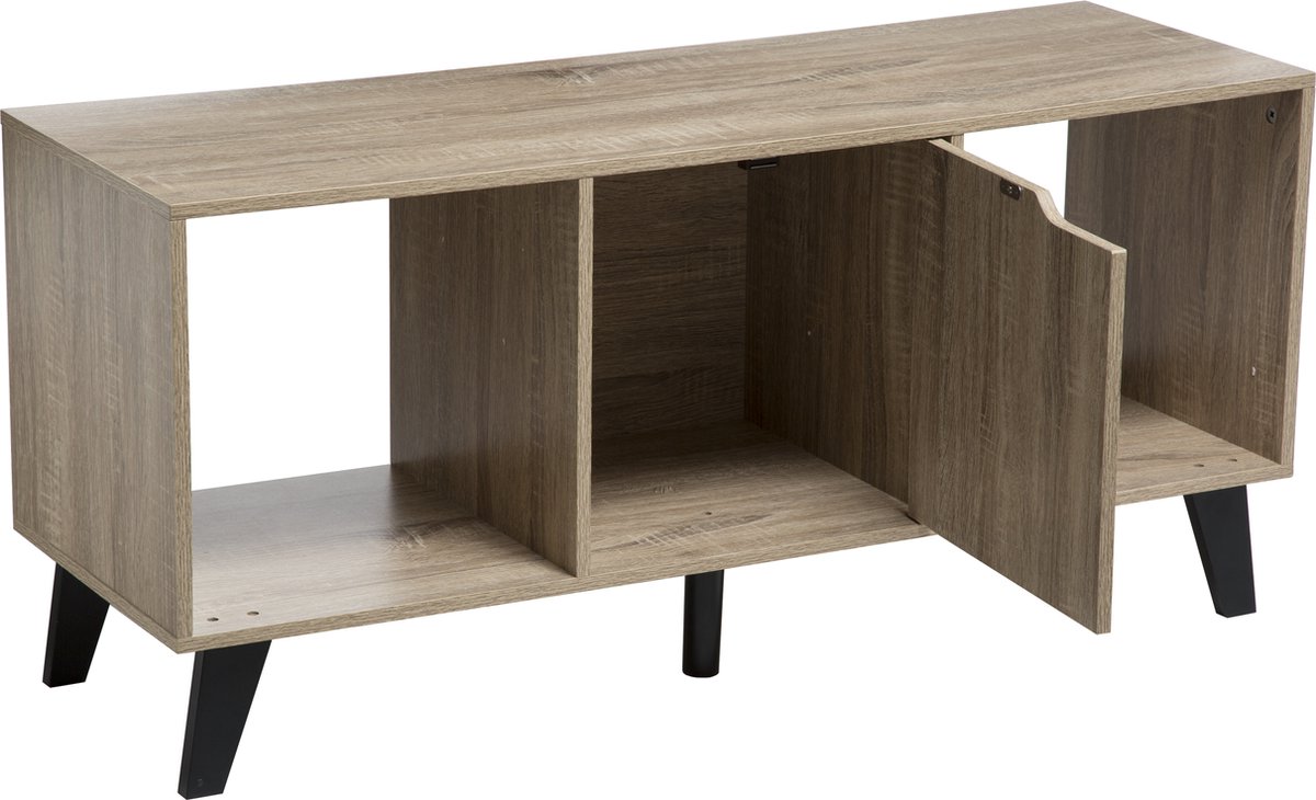 Five - Tv Meubel - Naturel Met Zwarte Poten - 100.8x33.5x47 cm