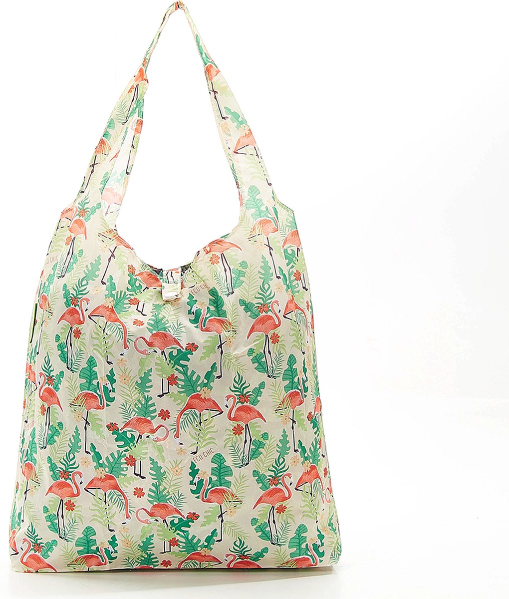 Eco Chic - Foldaway Shopper - A20BG - Beige - Flamingo*
