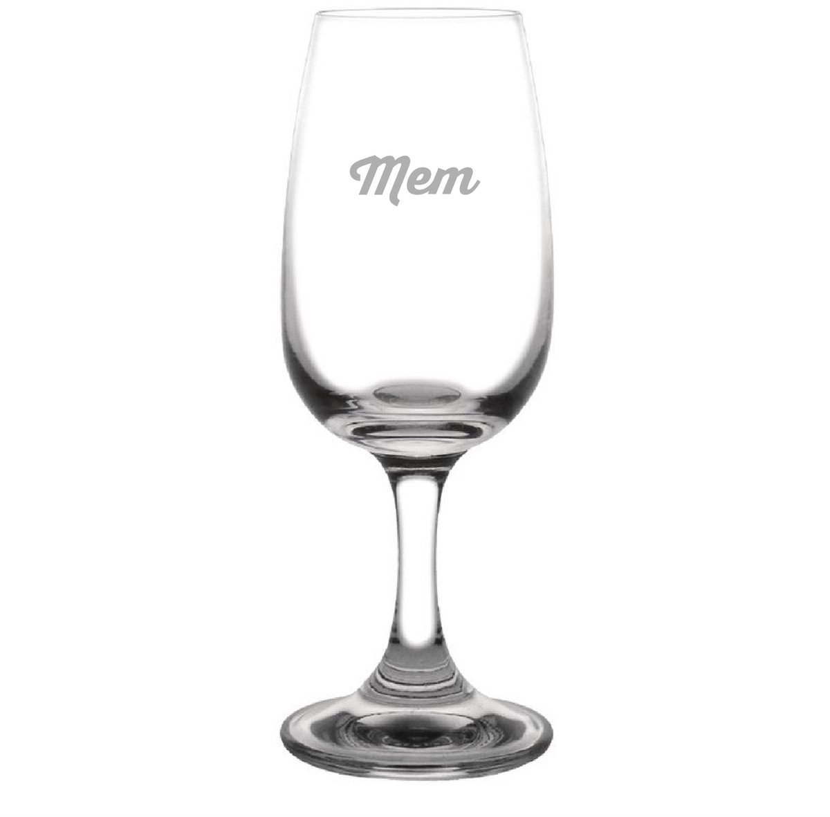 Gegraveerde portglas 12cl mem