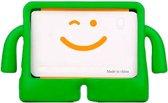 Geschikt Voor: Samsung Galaxy Tab A7 Lite T220 Kidsproof Kinderhoes voor kinderen met handvaten - Groen