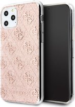 Apple iPhone 11 Pro Hoesje Guess Roze met Glitters