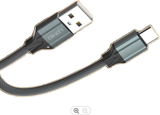 USB C kabel snel oplaadkabel- datakabel naar USB, extra sterk 2 meter/  hoge... | bol.com