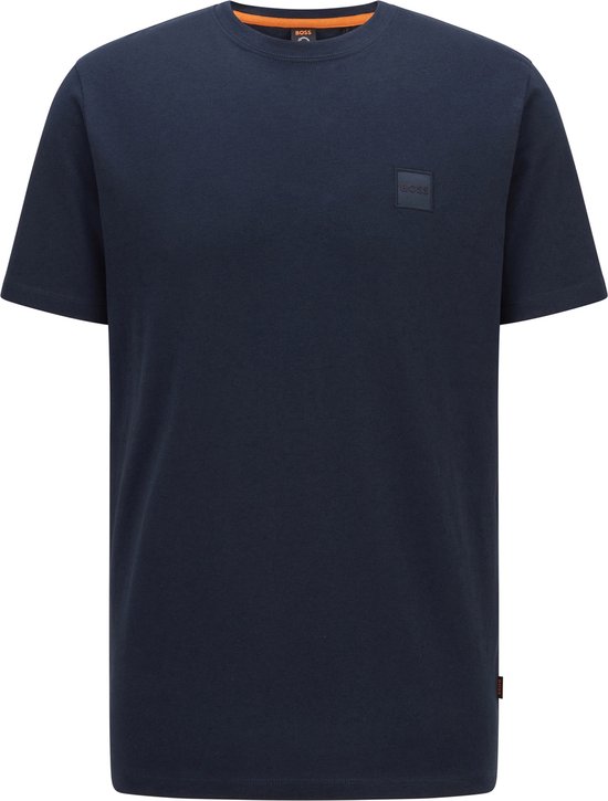 Hugo Boss - T-shirt Tales Responsible Donkerblauw - Heren - Maat L - Regular-fit