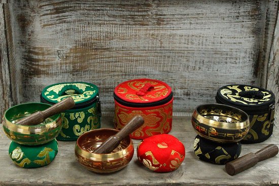Klankschaal Set - Zwart - Handgemaakt - 6x8cm — afbeelding 5