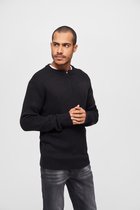 Heren - Mannen - Dikke kwaliteit - Modern - Nieuw - Armee Pullover zwart