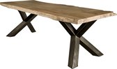 Eettafel | yunta | acacia hout | bruin | 180 x 90 x 78(h) cm