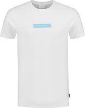 Purewhite -  Heren Slim Fit    T-shirt  - Wit - Maat XL