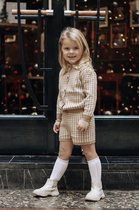 La Olivia Kids - Harper Houndstooth Set Pants - Brown - 6Y