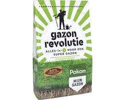 Pokon Gazon Revolutie 7,5kg - Gazonmest - Graszaad - Bodemverbeteraar - Voor 150m² - Resultaat Binnen 15 Dagen