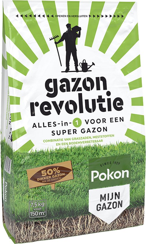 Pokon Gazon Revolutie - 7,5kg - Gazonmest