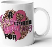 Mug ruban Pink cadeau Saint Valentin pour lui ou pour elle