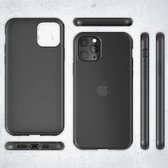 Case geschikt voor iPhone 12 Bumper Case Zwart met transparant - Hoesje voor iPhone 12