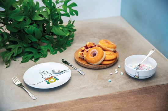 Zilverstad - Kinderservies nijntje 6-delig porselein/RVS 18/10 van Zilverstad — afbeelding 5