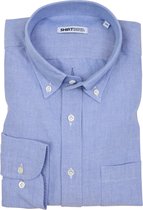 SHIRTBIRD | Falcon | Overhemd | Blauw | American Oxford |  100% Katoen | Pre Washed | Strijkvriendelijk | Parelmoer Knopen | Button Down | Original OCBD | Premium Shirts | Maat 42