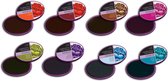 Spectrum Noir - Quick Dry Stempelkussens 8 st - Set 1 - Baby blue, Bordeaux, Friar Brown, Fuchsia, Grasshopper, Pale fig, Orange, Parakeet