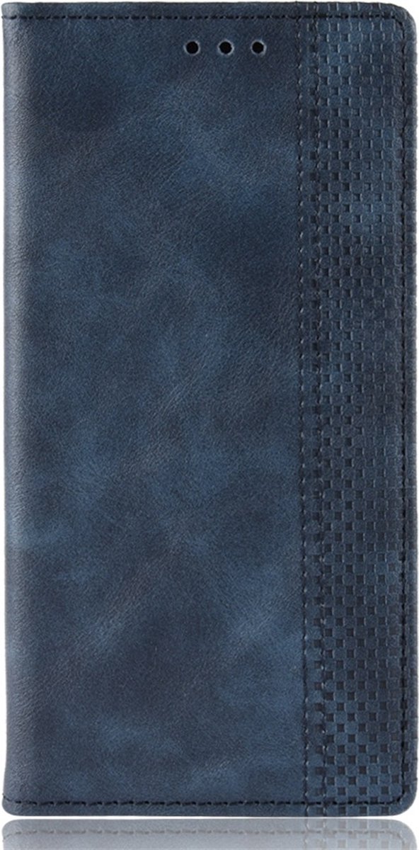 Mobigear Telefoonhoesje geschikt voor Xiaomi Redmi Note 7 Hoesje | Mobigear Sensation Bookcase Portemonnee | Pasjeshouder voor 3 Pasjes | Telefoonhoesje voor Pinpas / OV Kaart / Rijbewijs - Blauw