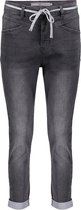 Geisha Jeans Slim Fit Jeans Waistcord 21019 10 Mid Grey Denim Dames Maat - XXL