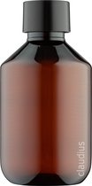 Lege Plastic Flessen 250 ml PET amber - met zwarte dop - set van 10 stuks - Navulbaar - Leeg