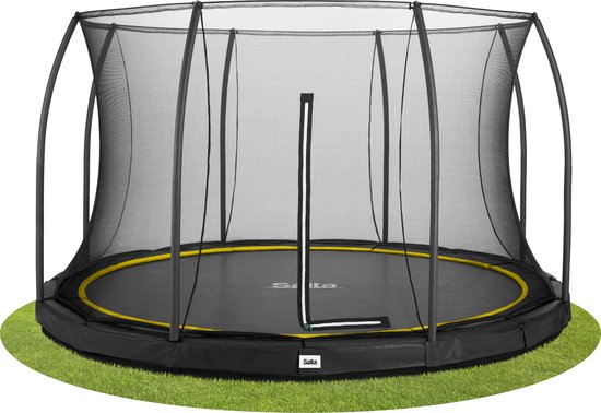 Salta Comfort Edition Ground - inground trampoline met veiligheidsnet - ø 427 cm Zwart | bol.com