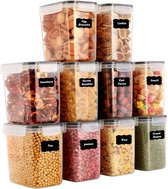Gomaihe® - Food Containers - Container Set Met Deksels - Voorraadbussen - Keuken Organizer Set - Multifunctioneel – Uniek Ontwerp