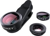 Aukey PL-A3 3-in-1 Telefoon Camera Lens: Super Fisheye, Macro, Groothoeklens