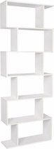Homesse 6 Layer Corner Bookshelf - boekenrek - boekenkast design - boekenkast wit - boekenkast hout - boekenkast open