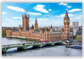 Big Ben Wanddecoratie - Foto op Aluminium  - Foto op Dibond - Big Ben - Aluminium Schilderij - De Big Ben in London - 120x80 cm