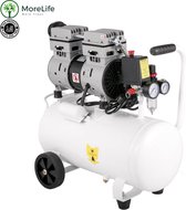 Morelife Stille Luchtcompressor 25L - Luchtcompressor elektrisch - Luchtcompressor Portable - Luchtcompressor Auto - 25L 750W