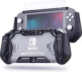 Cablebee Protector beschermhoes inclusief 9H screen protector geschikt voor Nintendo Switch Lite - Zwart