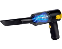 Dunlop Auto Stofzuiger - 12V Aansteker Aansluiting - Nat en Droog - Spleet- en Borstelmondstuk - 3 Meter Kabel - Auto Accessories - Zwart/Geel
