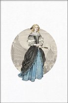 Walljar - Lady - Muurdecoratie - Poster