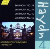 Heidelberger Sinfoniker, Thomas Fey - Haydn: Symphony Nos. 39, 34, 40, 50 (CD)