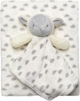 Snuggle Tots - Fleece dekentje met Knuffeldoek - Little Lamb - 75x90 cm