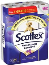 Scottex Toiletpapier Kussenzacht 20 Rollen + 4 Rollen Gratis