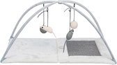Trixie Krabmat Met Speeltjes Aan Koord Grijs 60X33X42 CM