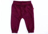 MXM Baby broek- Bordeaux- Katoen- Basic pants- Baby- Newborn- Sweatpants- Maat 74