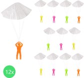 Parachute lanceren | Mini Parachutespringer | 5 Cm | 12 stuks