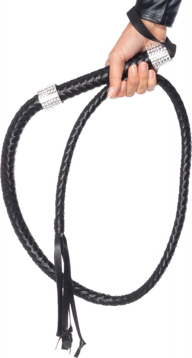Rhinestone Handle Whip