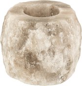 J-Line Kaarshouder Naturel Ruw Zoutsteen Grijs Set van 8 stuks
