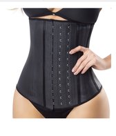 Waist trainer 100% latex-Vrouwen Corset/Shapewear met haakjes-Corrigerend en Afslankend-25 Stalen  M