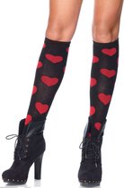 Love Sick heart knee highs