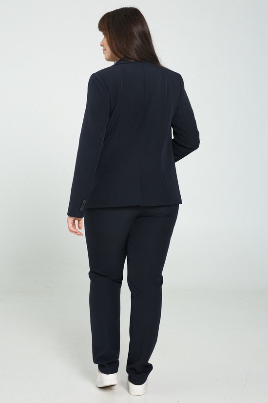 Promiss Female Getailleerde blazer Marineblauw bol